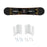 YX002 One Pair Home Longboard Wall Hanger Skateboard Storage Mount Rack Organizer Display Holder - White - 5