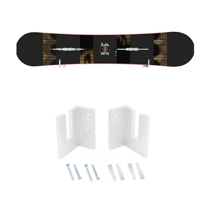 YX002 One Pair Home Longboard Wall Hanger Skateboard Storage Mount Rack Organizer Display Holder - White - 5