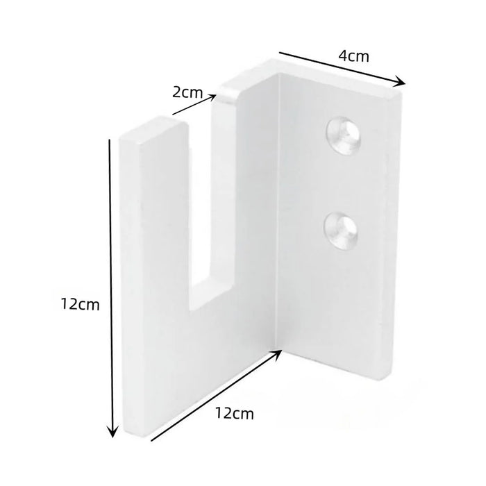 YX002 One Pair Home Longboard Wall Hanger Skateboard Storage Mount Rack Organizer Display Holder - White - 6