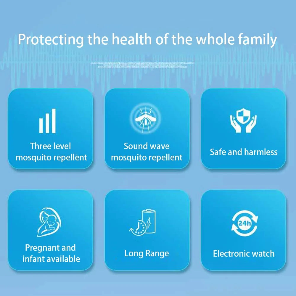 Q3 Mosquito Repellent Smart Watch Blood Pressure Heart Rate Health Monitoring Sports Bracelet - 2