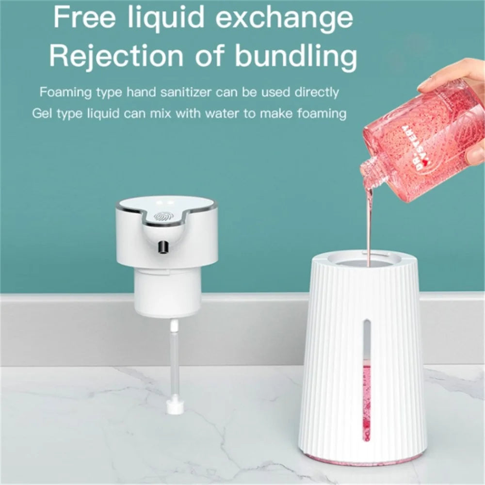 Automatic Liquid Soap Dispenser Touchless Wall Mount Hand Sanitizer Dispenser with Drain Cleaner for Bathroom Kitchen - 4