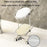 Single Layer Draining Soap Dish Soap Holder Tray Electroplating Storage Shelf Bathroom Supplies - Creamy White - 5