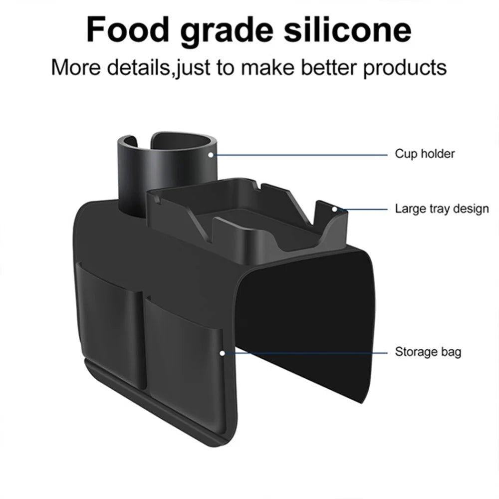 53*32cm Sofa Armrest Tray Silicone Cup Holder Chair Couch Recliner Remote Control Cellphone Organizer - 2