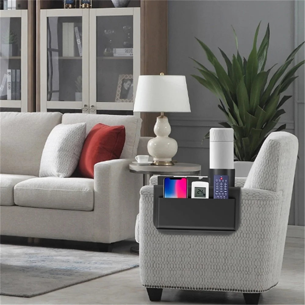53*32cm Sofa Armrest Tray Silicone Cup Holder Chair Couch Recliner Remote Control Cellphone Organizer - 4