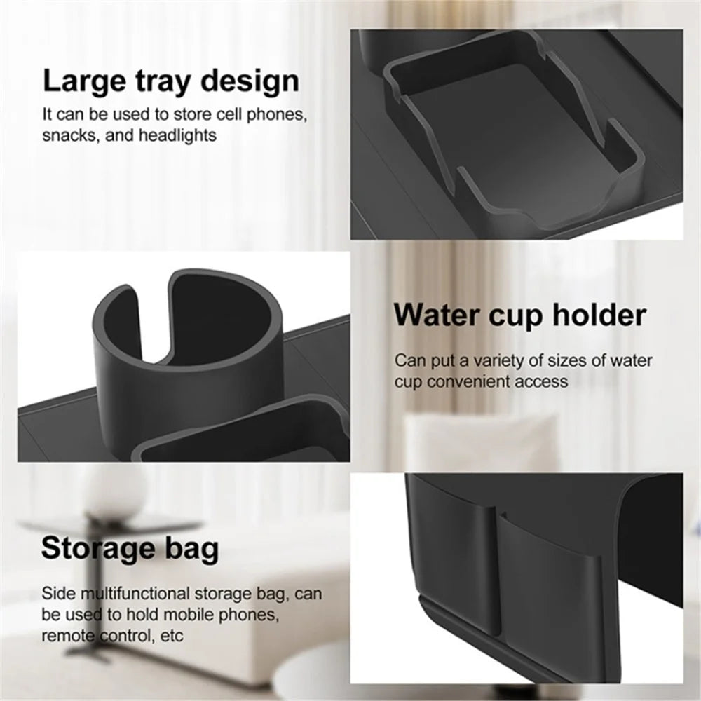 53*32cm Sofa Armrest Tray Silicone Cup Holder Chair Couch Recliner Remote Control Cellphone Organizer - 5