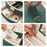 Dual Layer Jewelry Box Organizer Earring Rings Storage Display PU Leather Case, 20x16x10cm - Blackish Green - 6