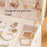 Three Layers Jewelry Box PU Leather Necklace Earring Rings Storage Case with Lock, 17x14x13cm - Pink - 3