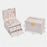 Three Layers Jewelry Box PU Leather Necklace Earring Rings Storage Case with Lock, 17x14x13cm - Pink - 7