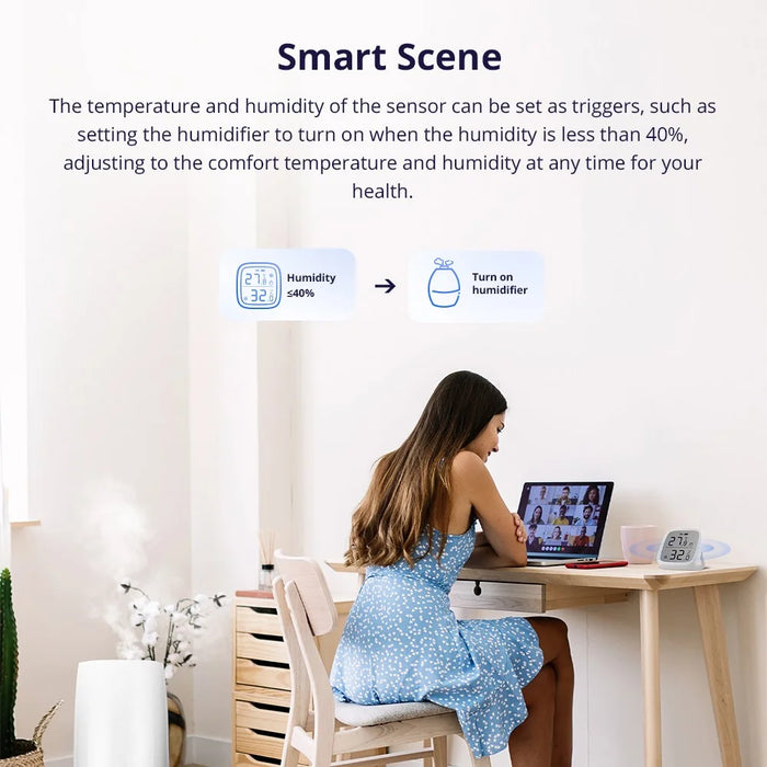 SONOFF SNZB-02D ZigBee 3.0 Sensor LCD Screen Smart Temperature Humidity Sensor Works for Alexa Google Home - 5