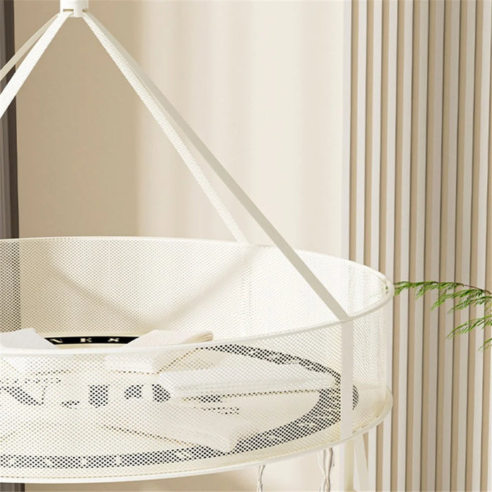 40CM Round Single-Layer Net Pocket Drying Basket Mesh Sweater Hanging Drying Rack (80g High Density Mesh Cloth) - 4