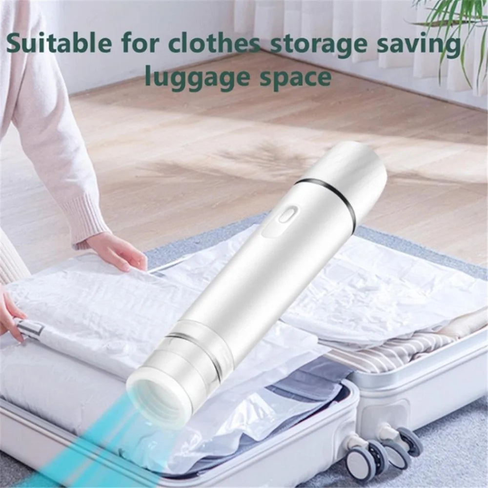 Portable Food Vacuum Sealer USB Rechargeable Handheld Wireless Food Vacuum Sealer, 800mAh - White - 4