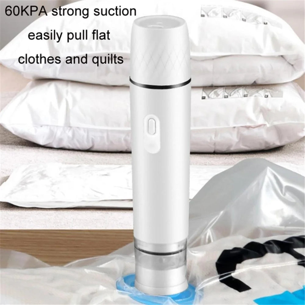 Portable Food Vacuum Sealer USB Rechargeable Handheld Wireless Food Vacuum Sealer, 800mAh - White - 6