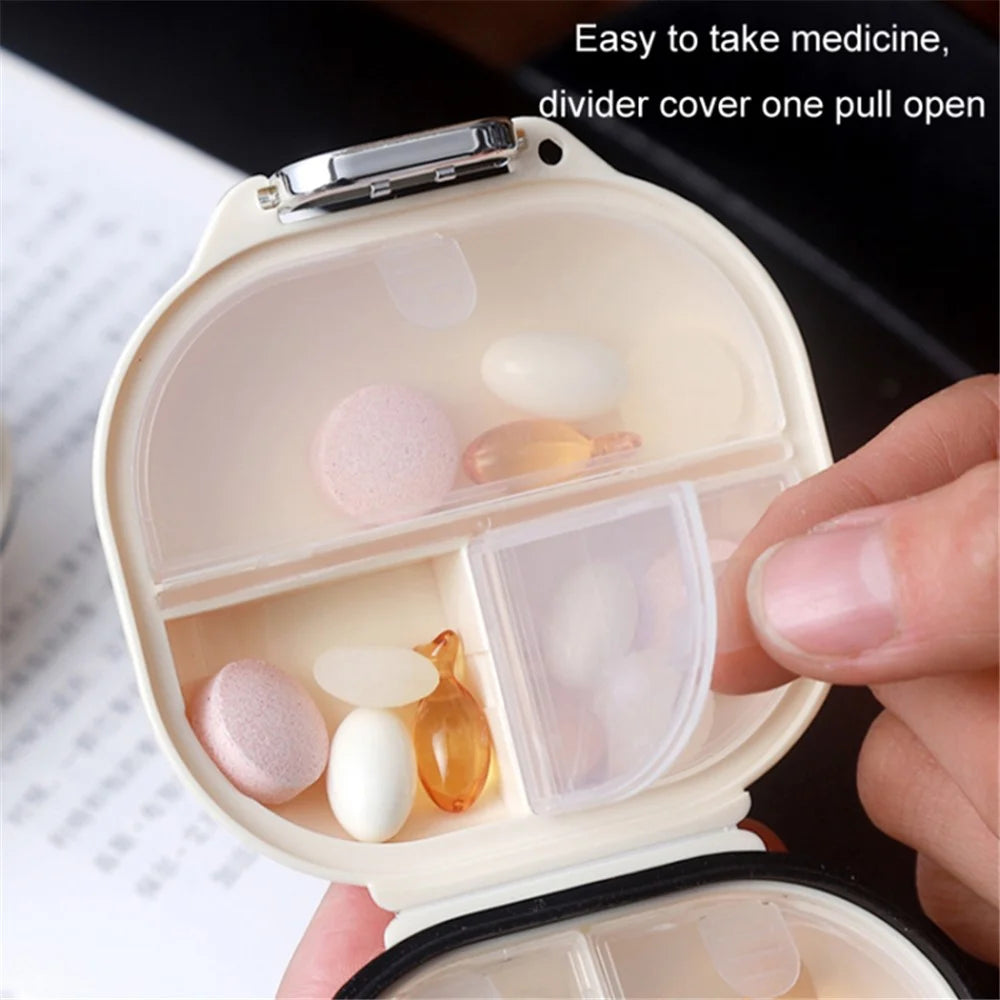 Mini 7 Day Weekly Pill Dispenser Organizer Box Travel Daily Medicine Sealed Storage Case - Size S - 5