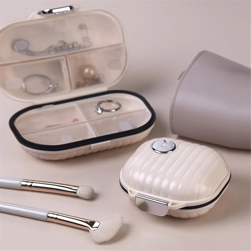 Mini 7 Day Weekly Pill Dispenser Organizer Box Travel Daily Medicine Sealed Storage Case - Size S - 7