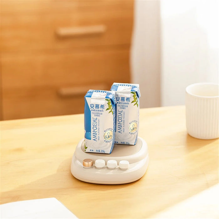 SOTHING Intelligent Thermostatic Coaster 3 Temperature Adjustments Milk Tea Coffee Heating Coaster, EU Plug - Single Core - 5