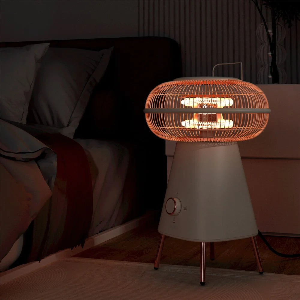 SOTHING Electric Heater 1000W HDPE Carbon Tube Heating Tilt Protection Home Office Warmer, EU Plug - 4