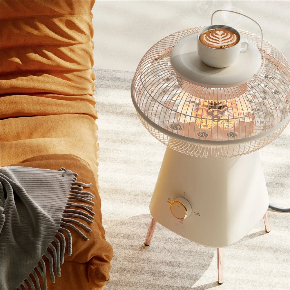 SOTHING Electric Heater 1000W HDPE Carbon Tube Heating Tilt Protection Home Office Warmer, EU Plug - 5