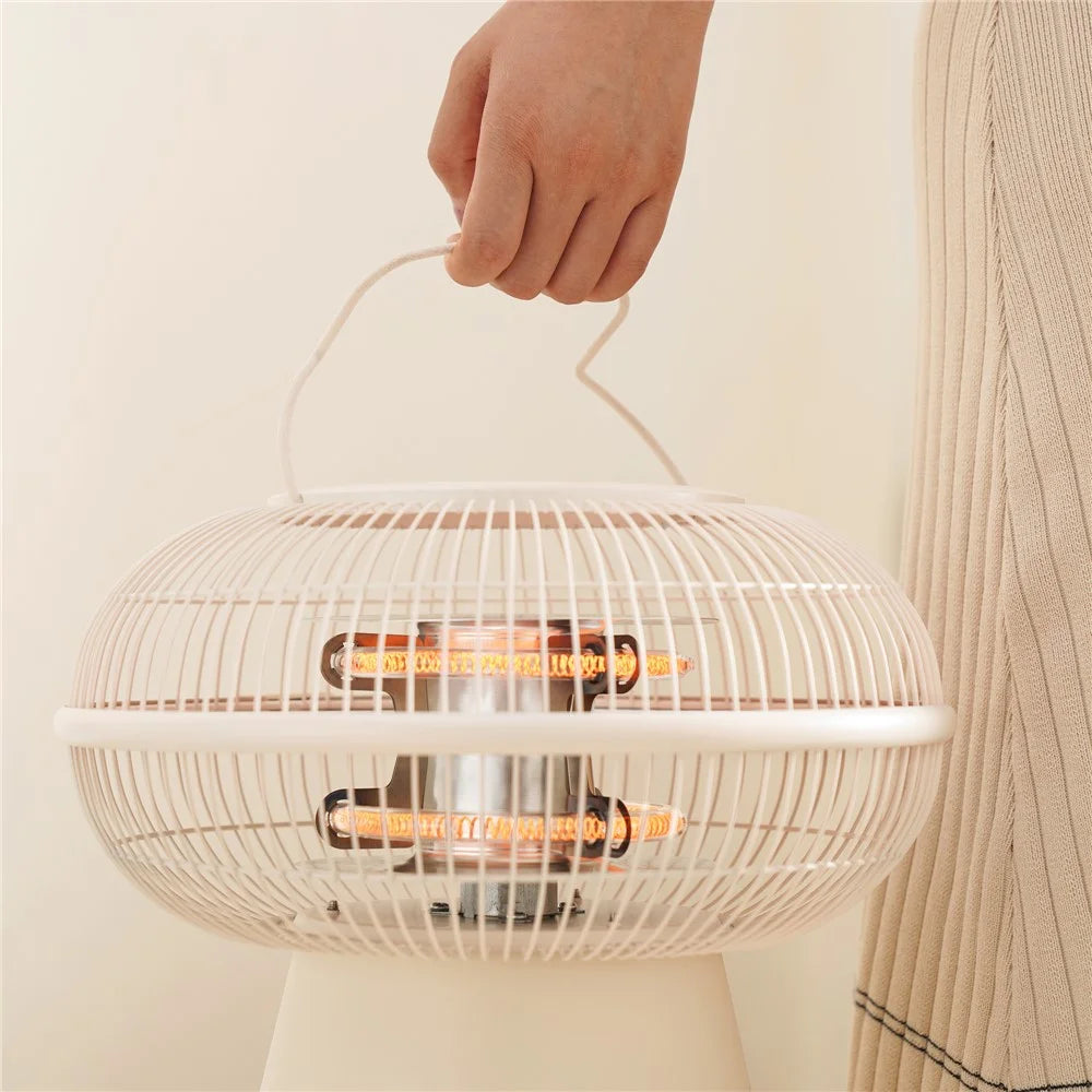 SOTHING Electric Heater 1000W HDPE Carbon Tube Heating Tilt Protection Home Office Warmer, EU Plug - 7