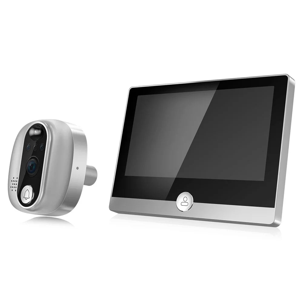 W1 4.3 inch Color Screen WiFi Electronic Peephole Wide Angle Home Security Smart Door Peephole Viewer - 3