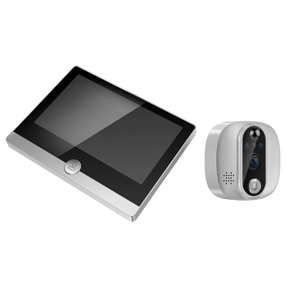W1 4.3 inch Color Screen WiFi Electronic Peephole Wide Angle Home Security Smart Door Peephole Viewer - 5