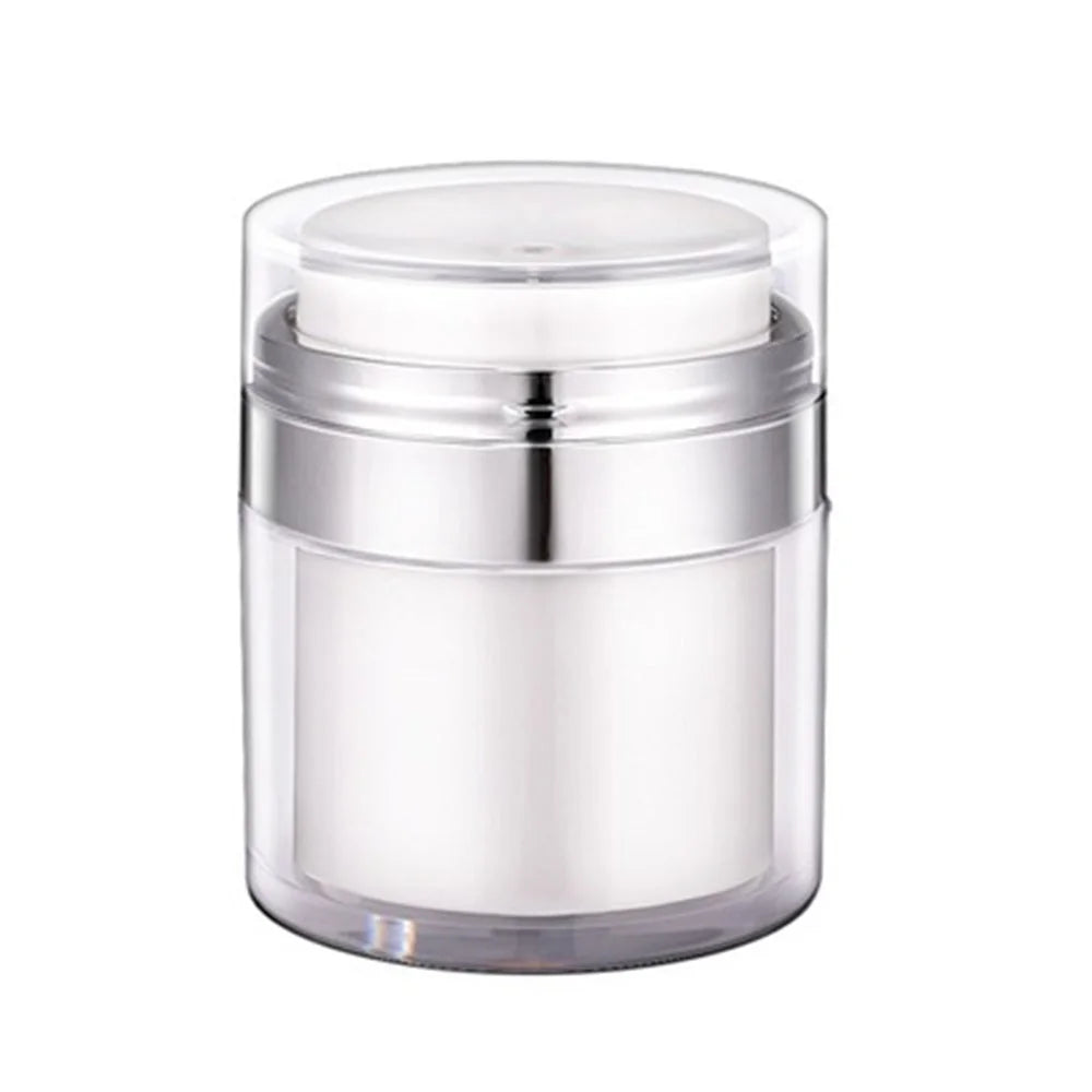 15ML Mini Size Airless Pump Jar Vacuum Bottle Container Travel Accessory for Makeup Cream, Lotions (Dual-Layer) - 1