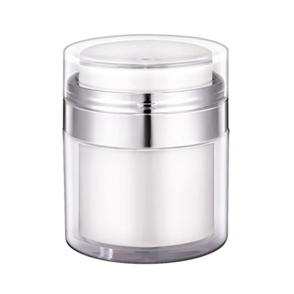 30ML Vacuum Cream Storage Bottle Lotion Dispenser Mini Makeup Airless Pump Cream Jar Container (Dual-Layer) - 1
