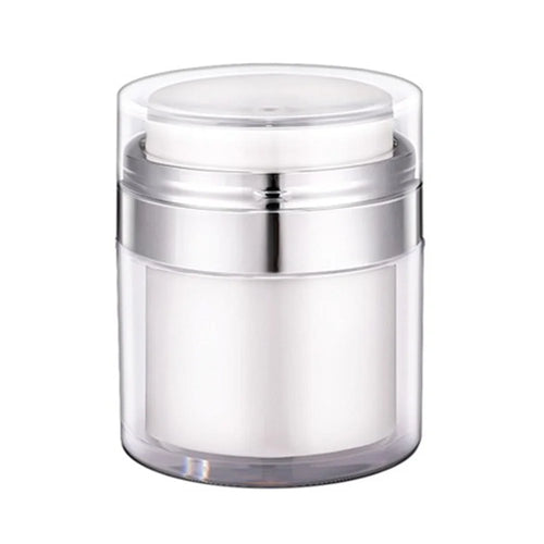 30ML Vacuum Cream Storage Bottle Lotion Dispenser Mini Makeup Airless Pump Cream Jar Container (Dual-Layer) - 1