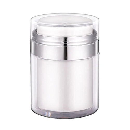 50ML Airless Pump Cream Jar Vacuum Bottle Lotion Dispenser Travel Mini Makeup Container Refillable Bottle (Dual-Layer) - 1