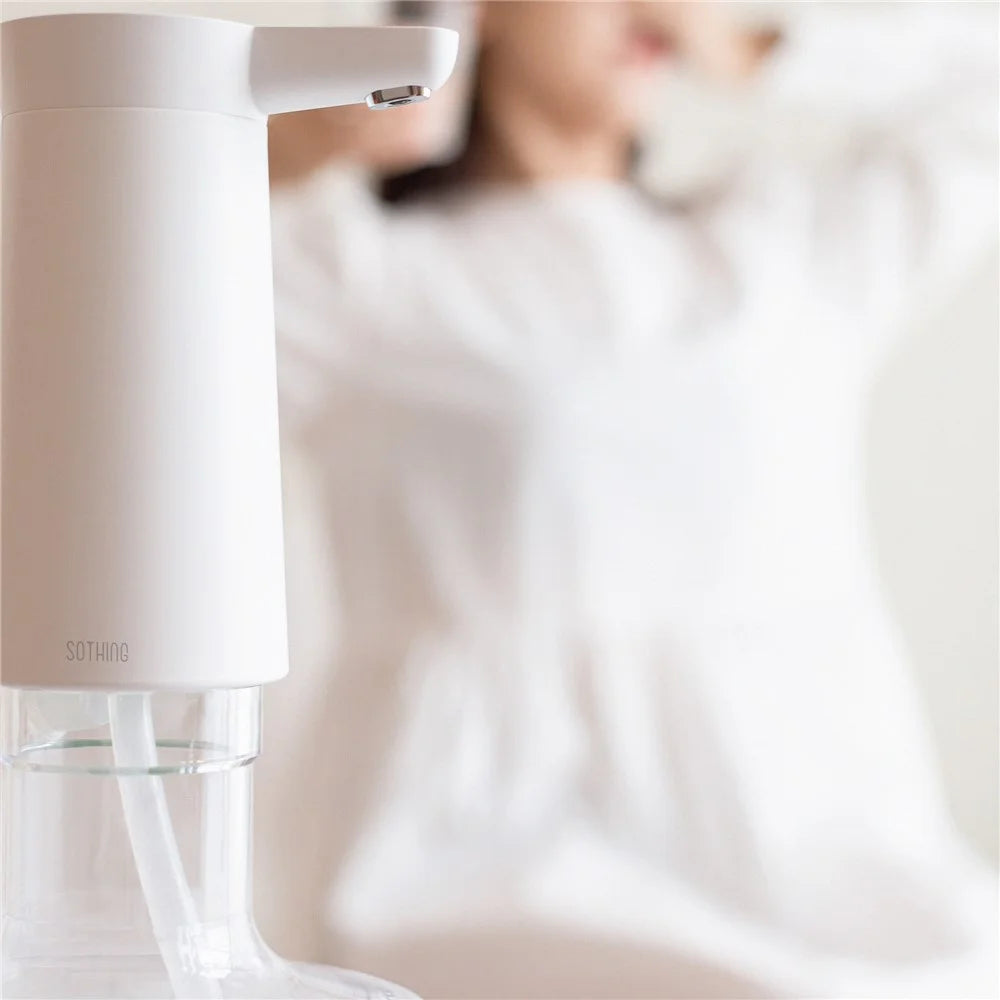 SOTHING Electric Water Dispenser One-button Control Automatic Drinking Water Bottle Pump (BPA Free, No FDA Certification) - White - 6