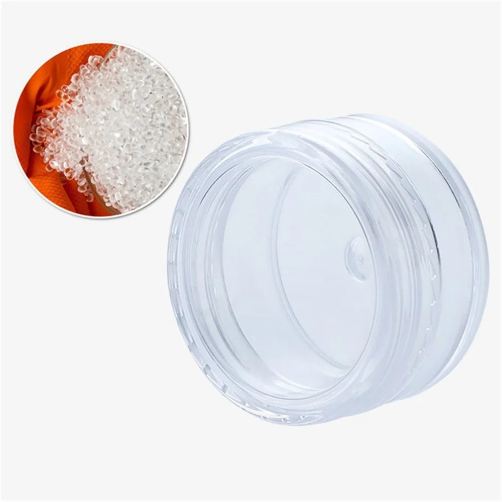 10Pcs / Set 5g Refillable Cosmetic Jars Face Cream Lip Balm Empty Plastic Container Bottles - Transparent Purple - 2