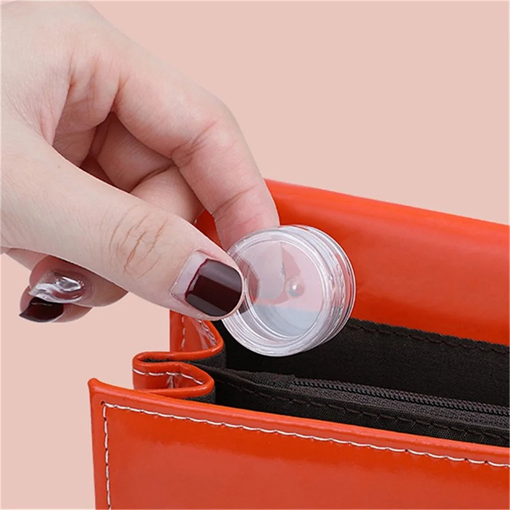 10Pcs / Set 5g Refillable Cosmetic Jars Face Cream Lip Balm Empty Plastic Container Bottles - Transparent Purple - 3