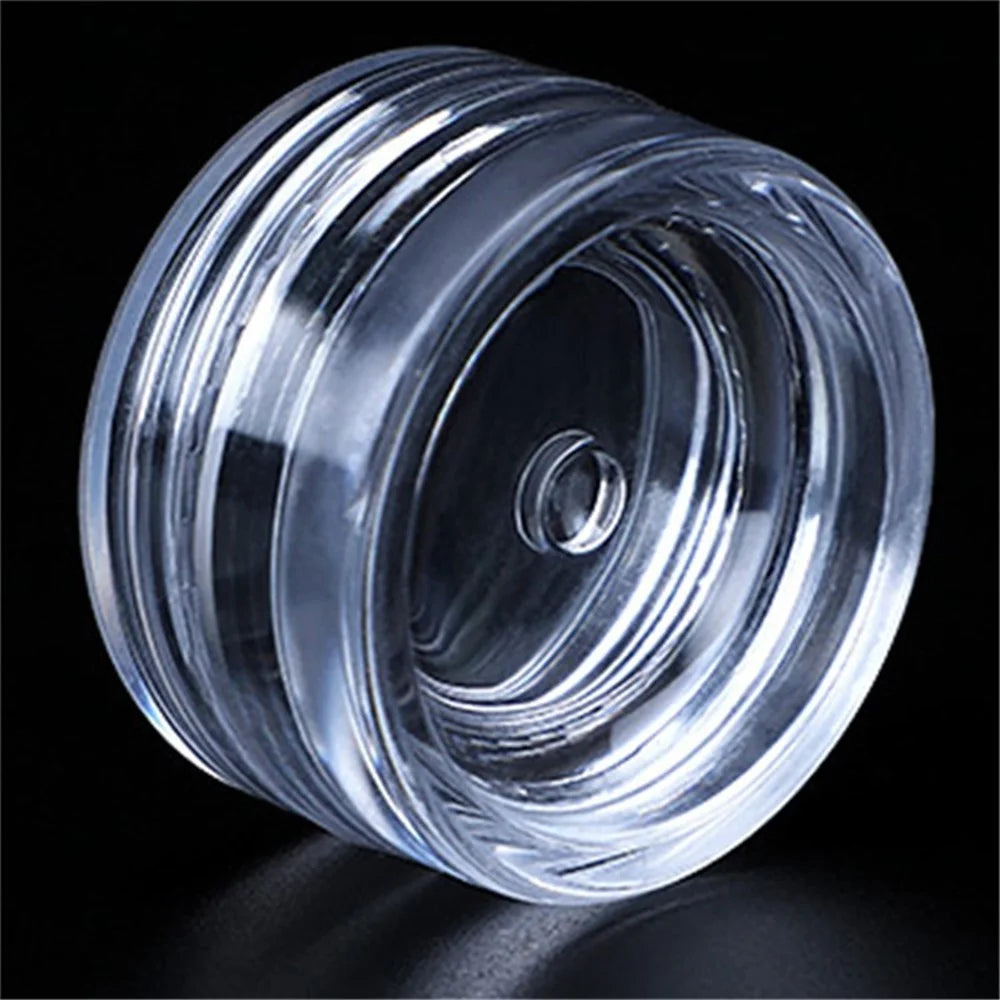 10Pcs / Set 5g Refillable Cosmetic Jars Face Cream Lip Balm Empty Plastic Container Bottles - Transparent Purple - 6
