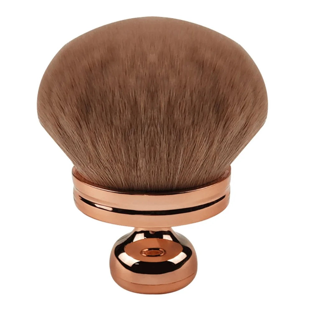 Multifunctional Pressed Powder Makeup Brush Electroplated Handle Cosmetic Brush - 1