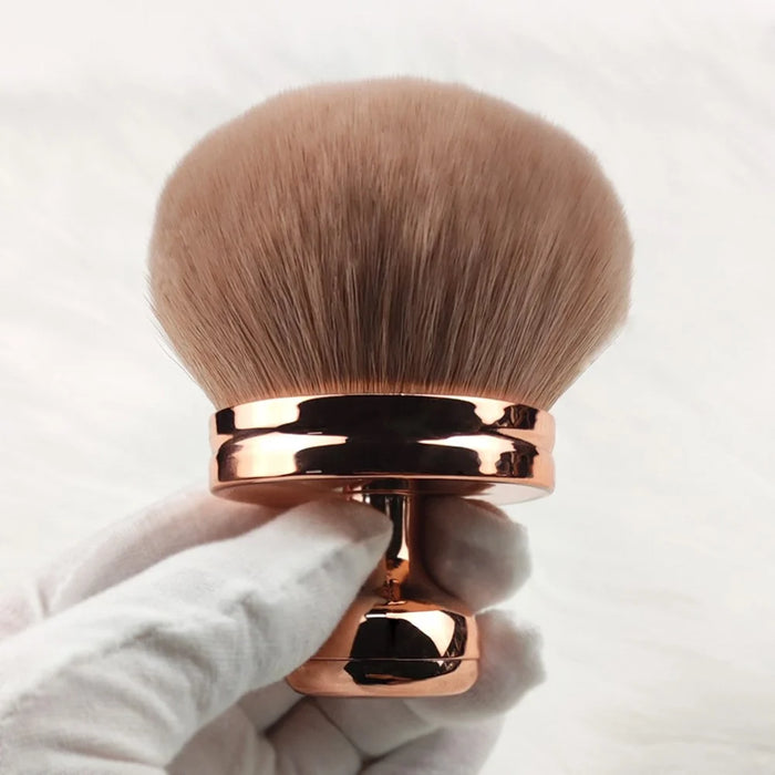 Multifunctional Pressed Powder Makeup Brush Electroplated Handle Cosmetic Brush - 6