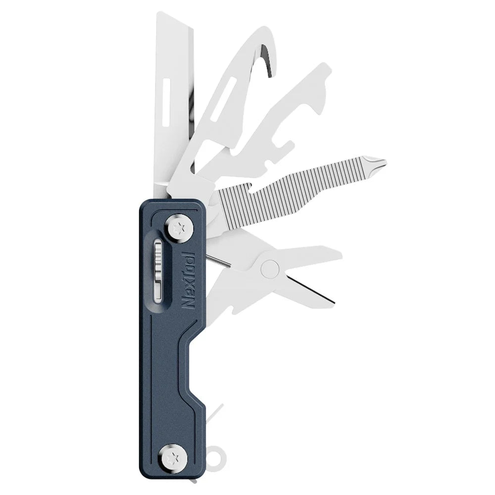 XIAOMIYOUPIN NEXTOOL Portable Stainless Steel Knife Screwdriver Bottle Opener Rope Cutter Outdoor Multifunctional Tool - Blue - 1