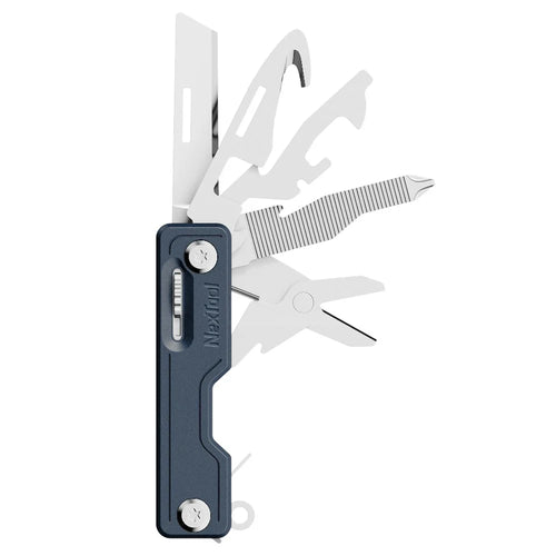 XIAOMIYOUPIN NEXTOOL Portable Stainless Steel Knife Screwdriver Bottle Opener Rope Cutter Outdoor Multifunctional Tool - Blue - 1