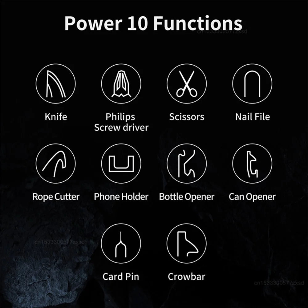 XIAOMIYOUPIN NEXTOOL Portable Stainless Steel Knife Screwdriver Bottle Opener Rope Cutter Outdoor Multifunctional Tool - Blue - 2