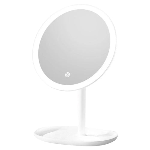 XIAOMIYOUPIN JORDAN&JUDY NV543 8-inch HD Makeup Mirror Desktop LED Fill Light Beauty Mirror with 3-Color Dimming - White - 1