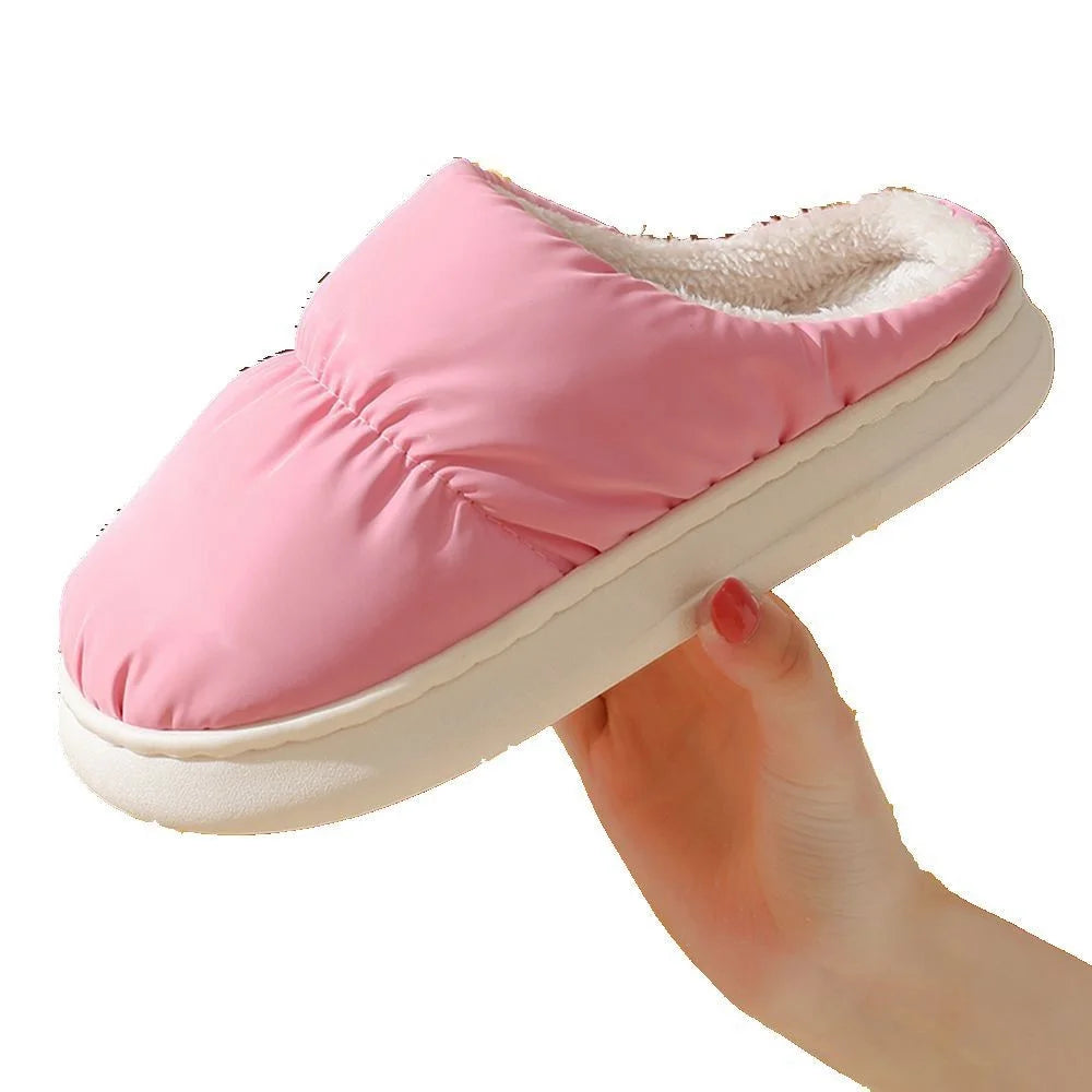 1 Pair Electric USB Heating Slippers Foot Warmer Winter Warm Slippers Shoes - Pink - 5