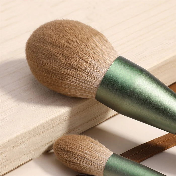 10Pcs / Set Makeup Brushes Synthetic Bristle Brushes with Storage Bag for Eyeshadow Concealer - 5