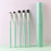 5Pcs / Set Makeup Brush Eye Shadow Eyebrow Lip Brush Nose Shadow Brush Facial Makeup Brushes - Green - 2