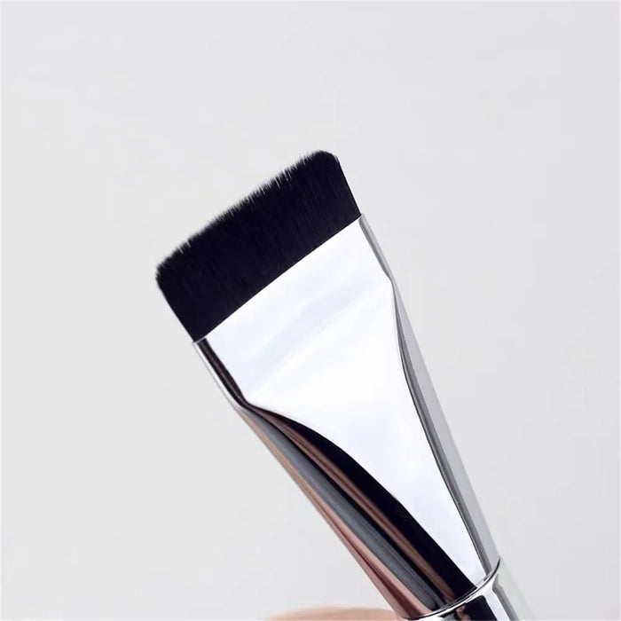 Copper Handle Soft Fiber Concealer Brush Flat Top Under Eye Concealer Brush Makeup Tool for Foundation Blending - 6