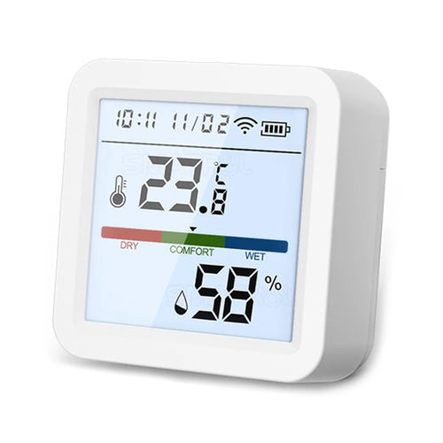 Tuya Smart WiFi Bluetooth-compatible Dual Mode Temperature and Humidity Meter Home Battery Operate Temperature-Humidity Tester - 1