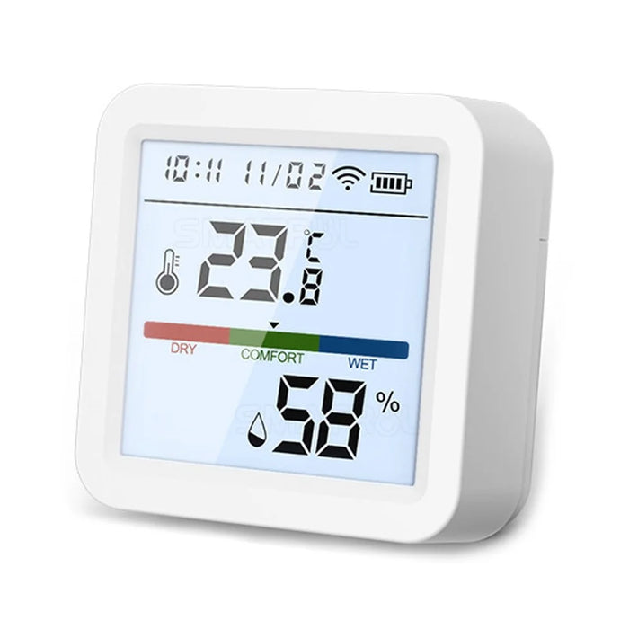 Tuya Smart WiFi Bluetooth-compatible Dual Mode Temperature and Humidity Meter Home Battery Operate Temperature-Humidity Tester - 1