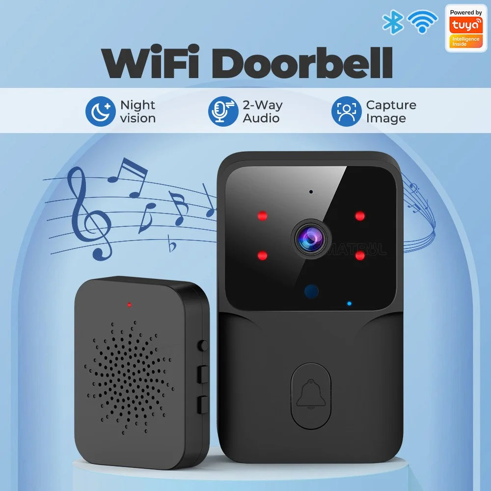 ML005 Tuya Wireless Smart WiFi Doorbell HD Camera USB Home Phone Remote Video Intercom Monitor - 2