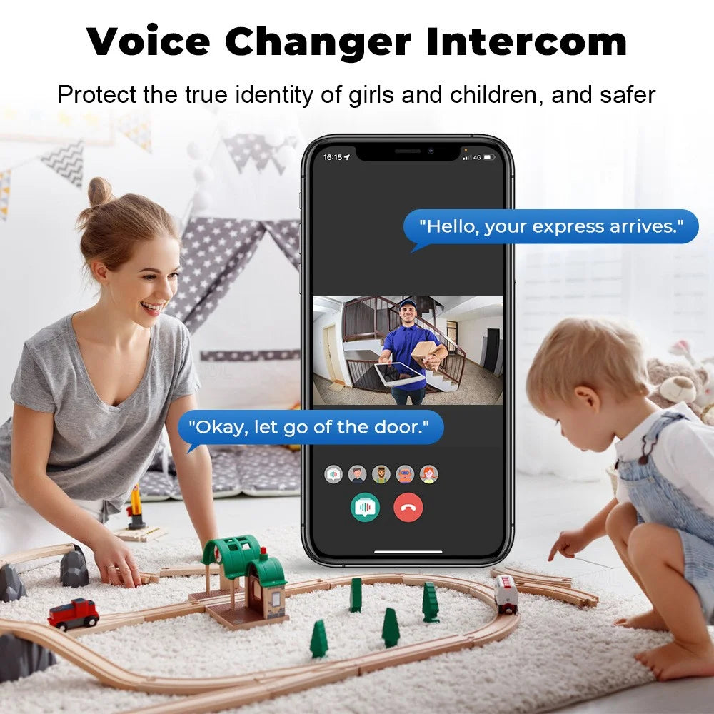 ML005 Tuya Wireless Smart WiFi Doorbell HD Camera USB Home Phone Remote Video Intercom Monitor - 4