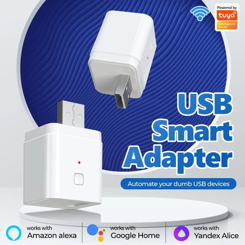 CZ068-W Tuya Smart USB Adapter Portable WiFi / Bluetooth-compatible Dual Mode Smart Adapter Support APP Control - 2