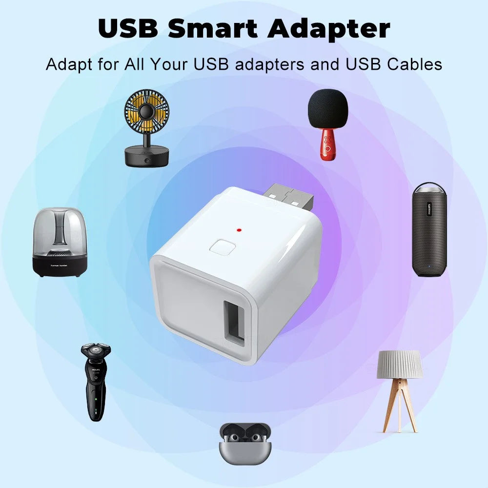 CZ068-W Tuya Smart USB Adapter Portable WiFi / Bluetooth-compatible Dual Mode Smart Adapter Support APP Control - 6