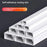 25Pcs PVC Trunking Cable Raceway Self-Adhesive Wire Hider Cord Cover - 100x2.4x1.4cm - 3