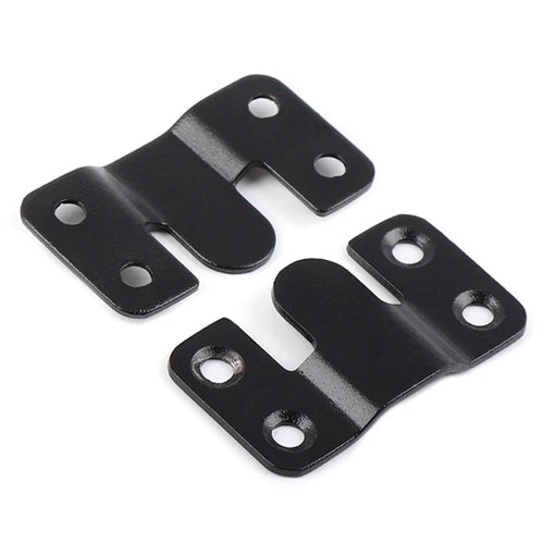 1 Pair Size L Interlocking Photo Frame Hanging Buckle Stainless Steel Furniture Connector Hanger - Black - 1